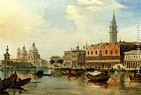 The Bacino, Venice, With The Dogana, The Salute And The Doge's Palace